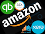 do amazon, shopify bookkeeping in qbo, xero, etc