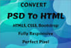 convert psd to html5, css3, bootstrap,angular