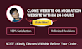migrate or clone your website to a new host within 24 hours