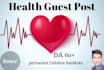 provide quality health guest post on high authority website