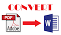 convert your PDF to microsoft word and format