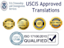 provide uscis approved translation