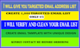 give you a targeted email address list with an excel sheet