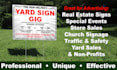 create a professional yard sign for you