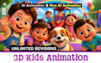create 3d animated kids videos