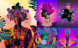 do colorful african american illustration, no ai