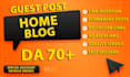 provide guest post on home improvement blog