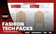 do fashion design and tech pack for clothing brands