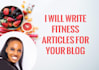 write fitness articles for your blog