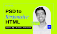 convert psd to HTML responsive
