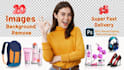 do bulk photo editing, retouching and background removal