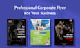 design a professional corporate flyer