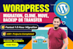 migrate wordpress, wordpress migration to new host or domain in 1 hour