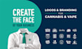 design modern cannabis, cbd and vape brand logo