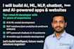 build ai ml nlp chatbot and ai powered apps images voice