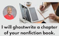 ghostwrite one chapter of your nonfiction book