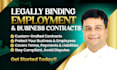 be your lawyer for writing employment contract agreements