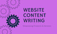 write professional website content