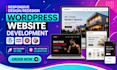 do wordpress website development, redesign business wordpress website design