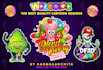 design colorful cartoon mascot logo