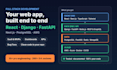 be your full stack developer for react, django and fastapi web apps