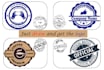 design custom circular logo, badges, stamps, and labels