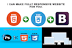 make responsive website using html, CSS and bootstrap