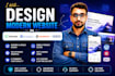 design modern website on godaddy, bluehost, hostgator, and ionos