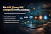 create or fix ajax, jquery, PHP, codeigniter, HTML, and CSS bugs