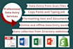 do data entry, web research, data collection, copy paste