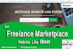 build freelance microjob marketplace website like fiverr