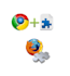 create chrome and firefox extension for you