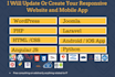 do website, web app and mobile app development in joomla, wordpress, python