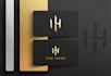 create a premium, modern, and luxury minimalist logo design
