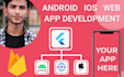 develop android and ios mobile app using flutter