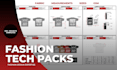 design clothing tech pack and mockups for manufacturing