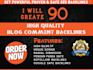 create 90 high quality blog comments backlinks