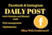 on your posting and marketing instagram, and facebook pages