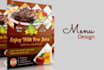 design professional restaurant menu, food menu design