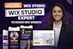 fix wix studio mobile version and wix studio expert to design wix website