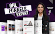 be your gohighlevel expert , ghl website, ghl landing page, ghl expert designer