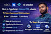 build a professional next js, typescript, shadcn, and tailwind CSS