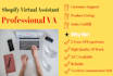 be shopify customer service and order fulfillment VA