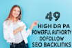 do 49 high da pa powerful authority dofollow SEO backlinks