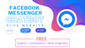 create facebook messenger chatbot website chat bot  manychat web chatbot