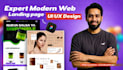 design figma website UI and landing page design