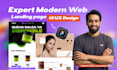 design figma website UI and landing page design