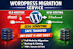 migrate, move, transfer wordpress website to any host with zero downtime