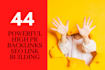 create 44 powerful high pr backlinks, SEO link building