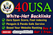 do 40 high da pr USA backlinks, safe seo link building